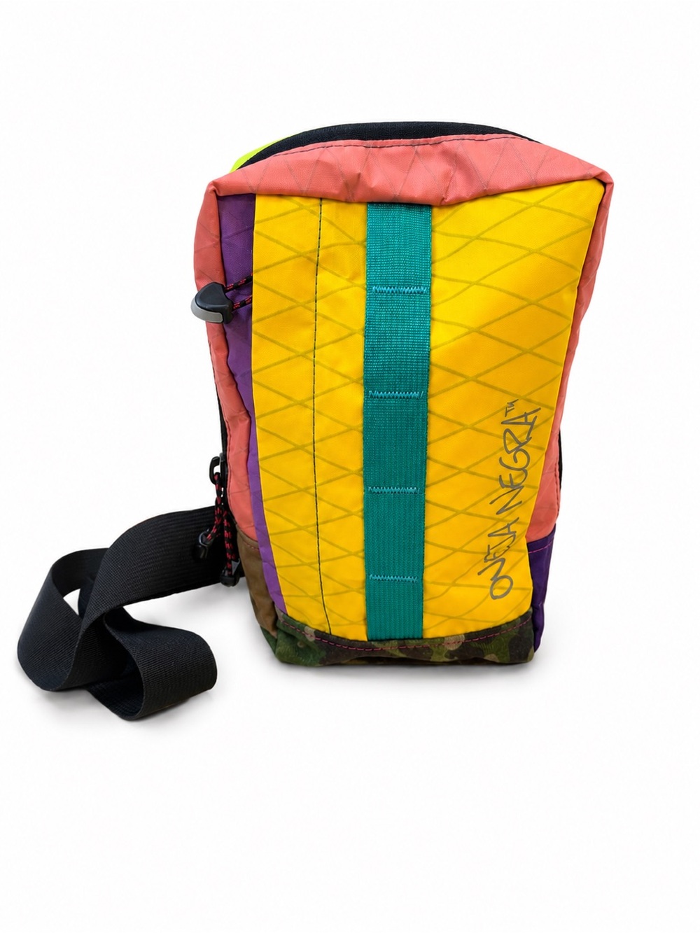 Oveja Negra Colorblock Crossbody Bag Multicolor Camo Technical Sling